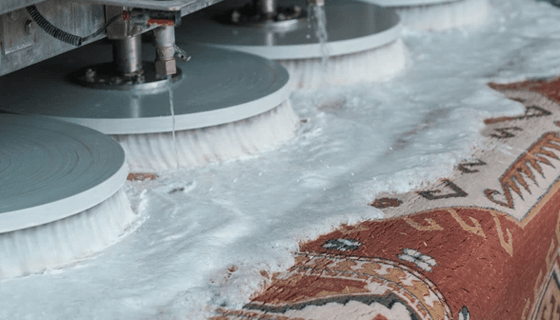 Carpet Washing with Machine